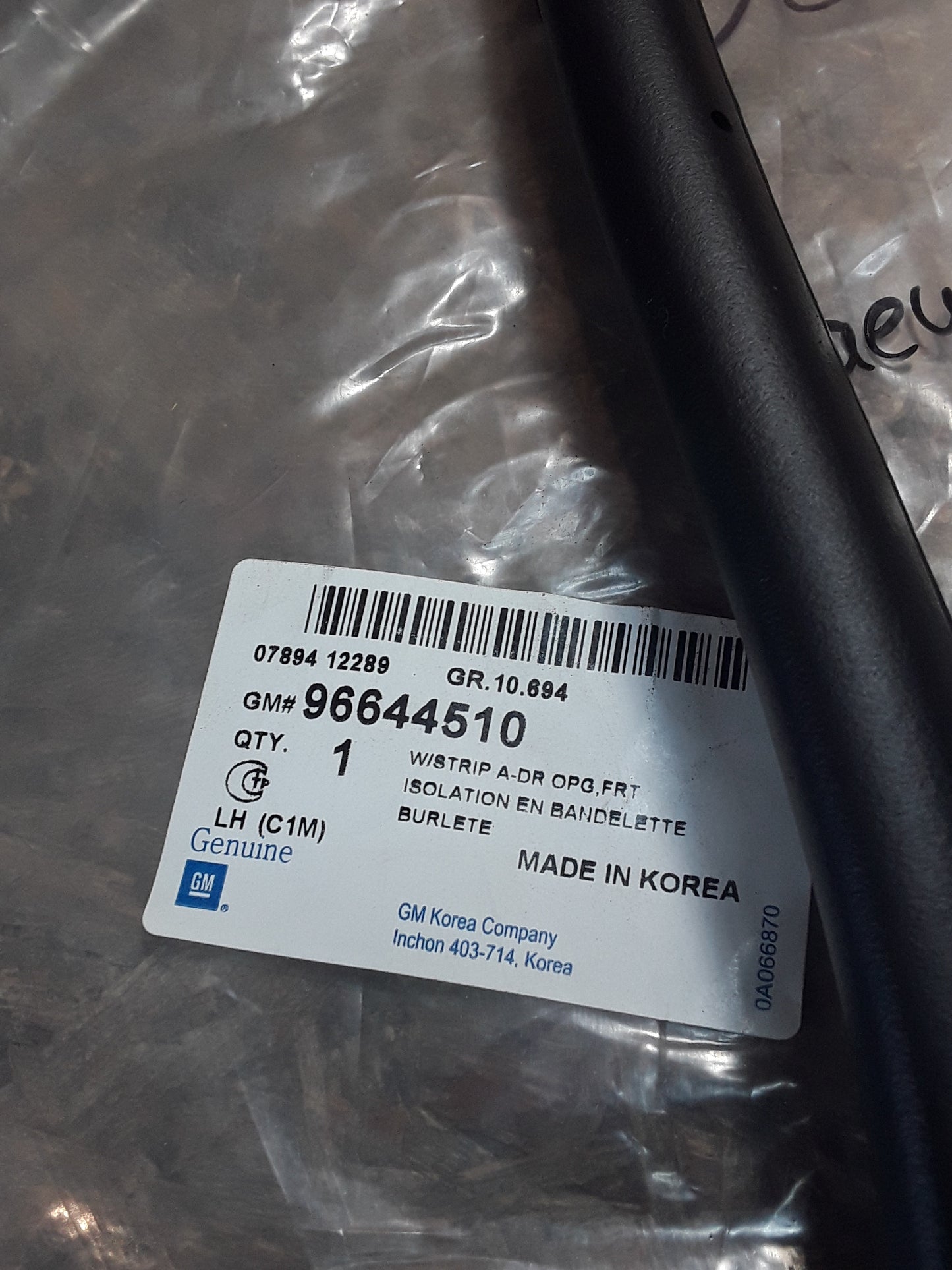 Daewoo/ Chevrolet Matiz 3 (M200) Wetterleiste vorne original GM NEU