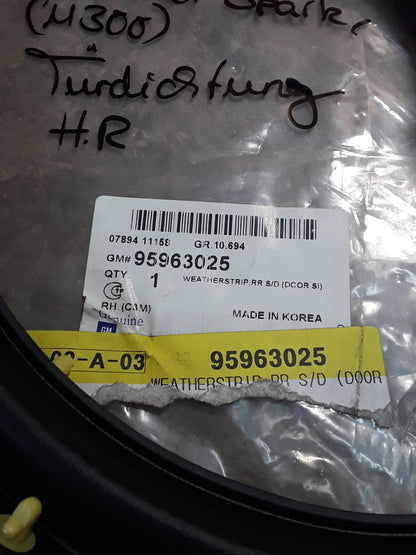 Chevrolet Spark (M300) Türdichtungsgummi H.R original GM NEU