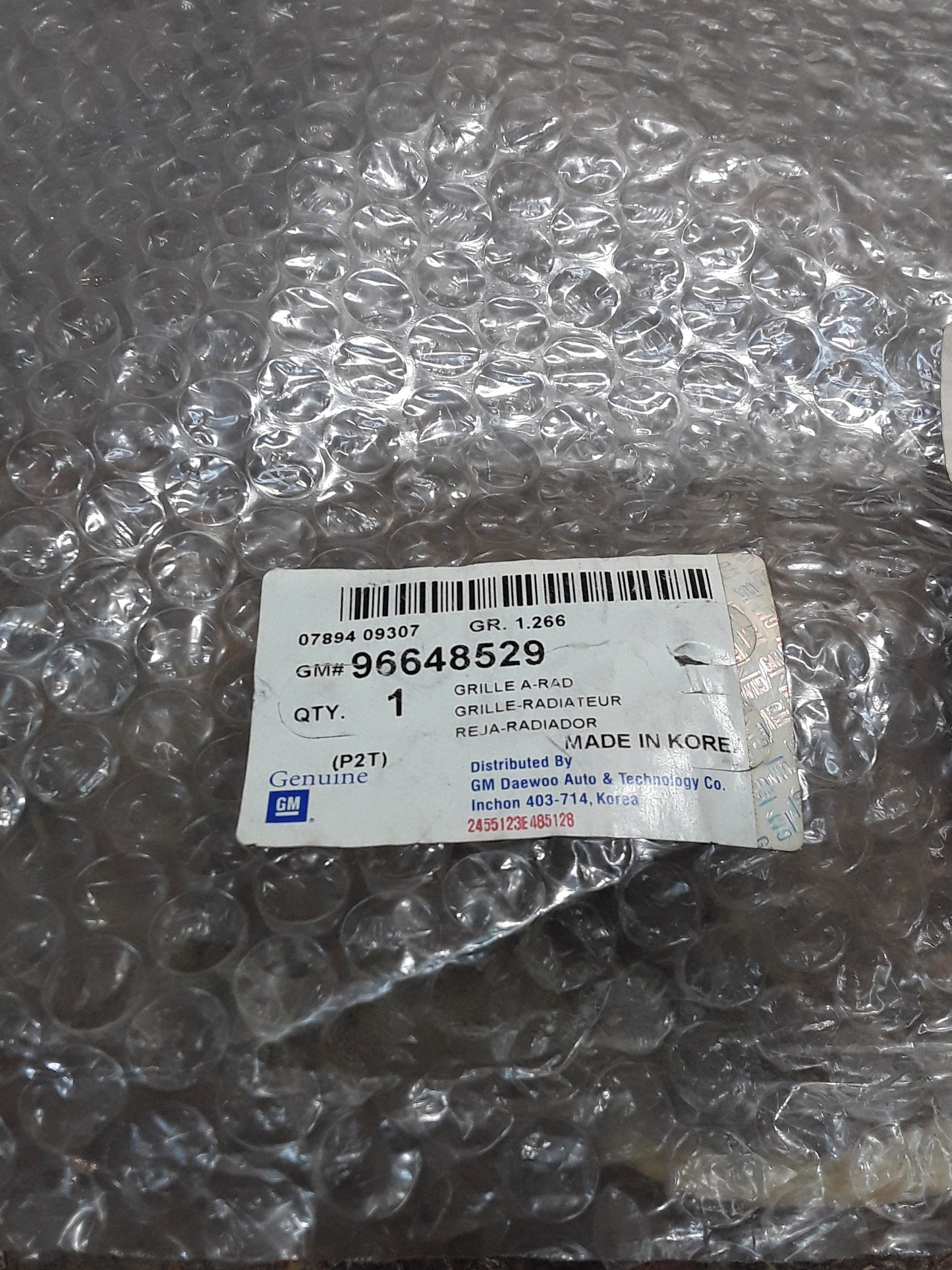 Chevrolet Aveo,  Kalos, Sedan 1.4l, Bj 05 Kühlergrill original GM NEU