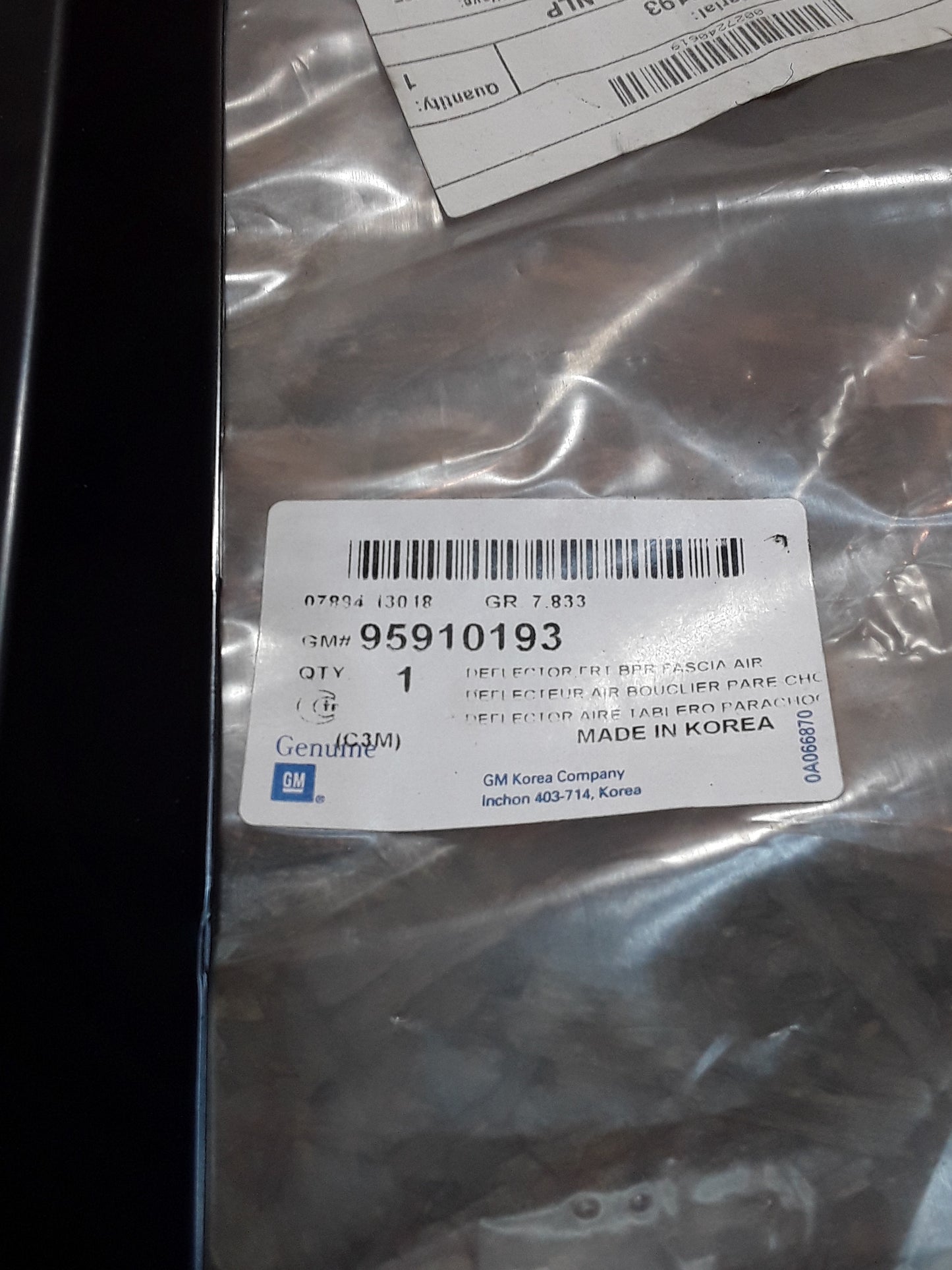Chevrolet Spark Bj 13-15 Motorraumdämmung unten, Unterfahrschutz original GM NEU