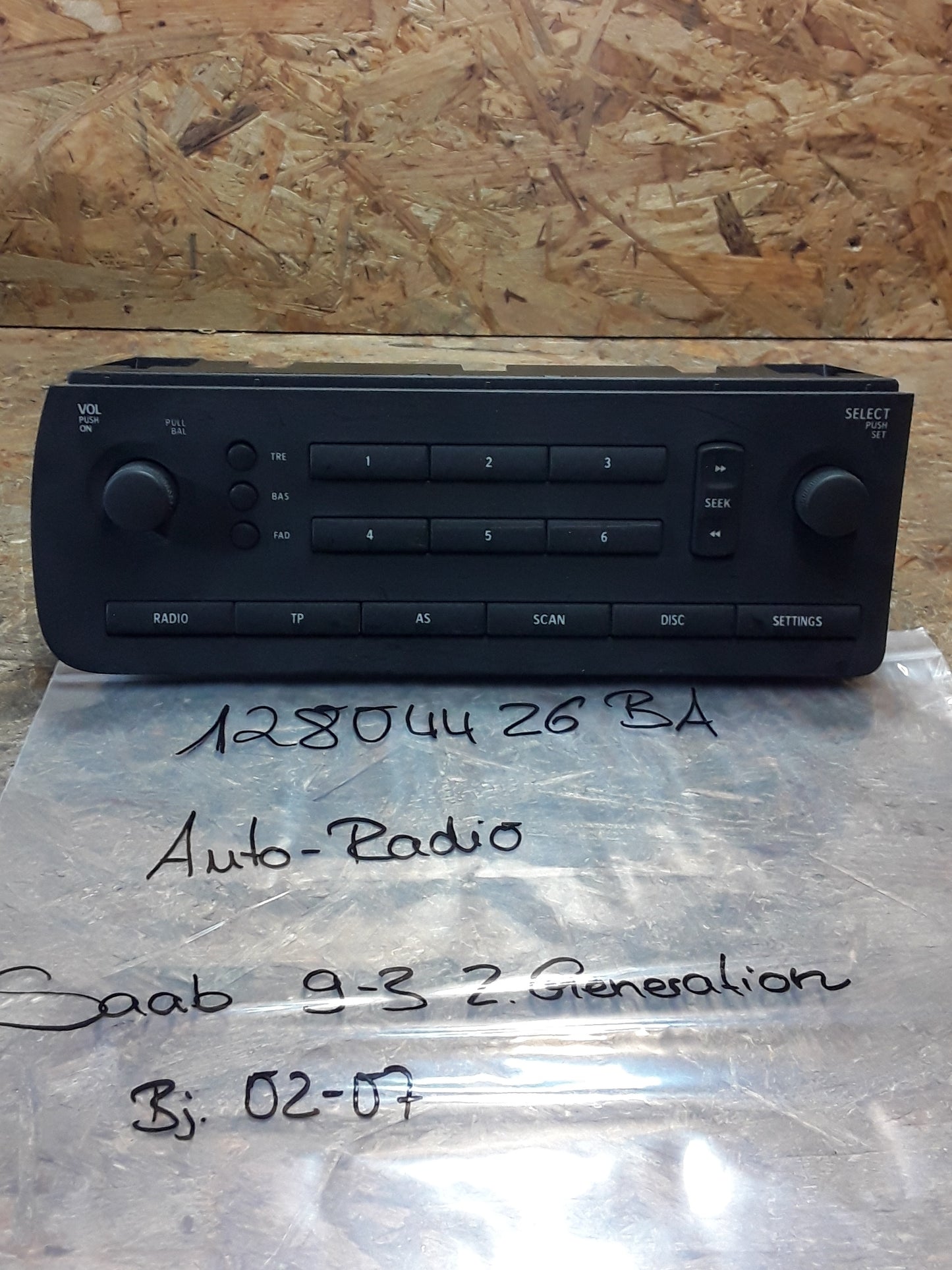 Saab 9-3 2.Generation Bj 02-07 Auto-Radio original Saab NEU