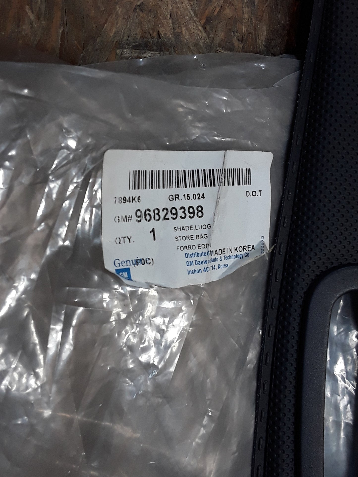 Chevrolet Captiva 2.0D, 120KW Leinwand Rollo Abdeckung Gepäck original GM NEU