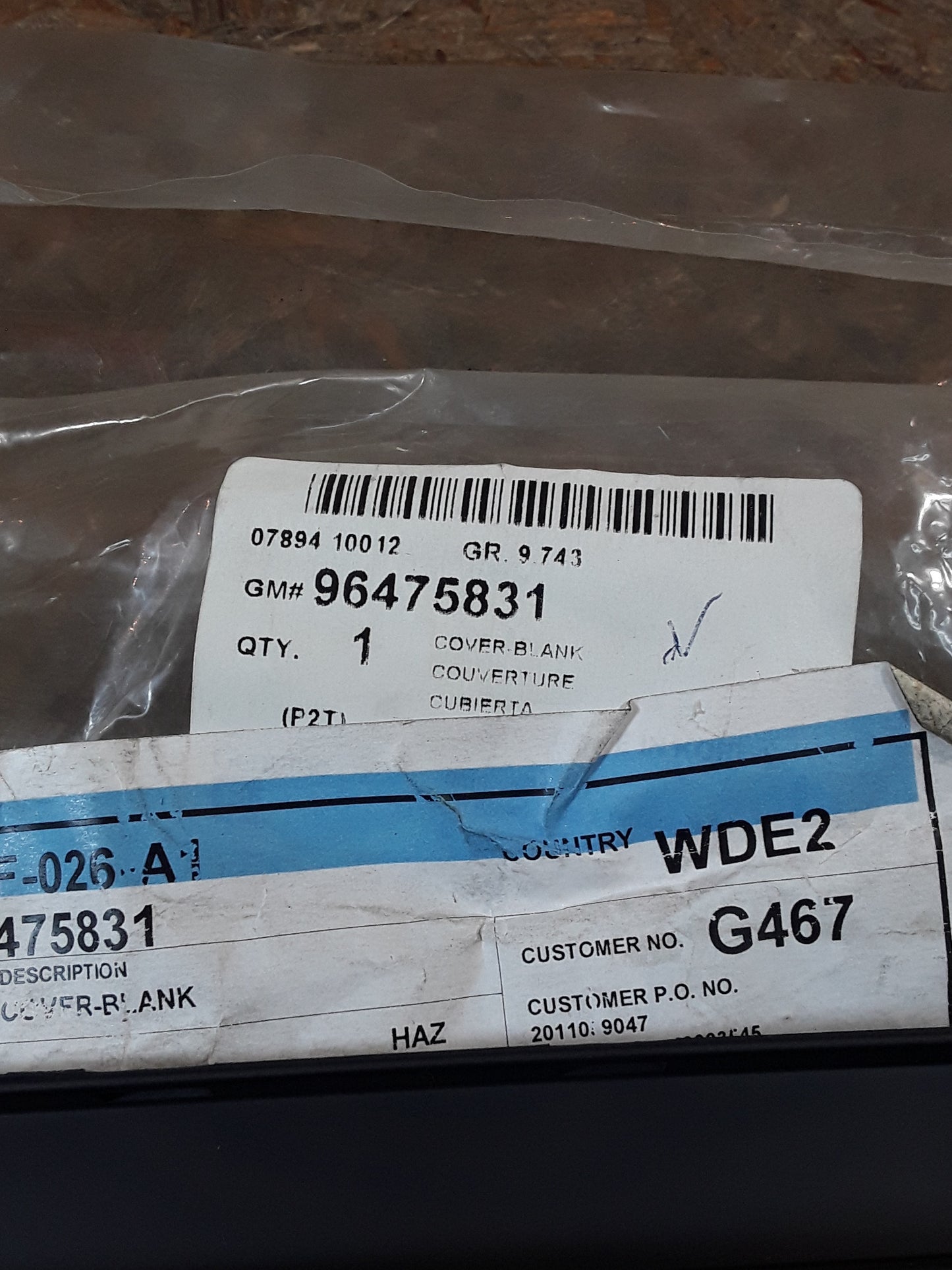Chevrolet Aveo Bj 10 Deckel, Ablagefach für Instrumententafel original GM NEU