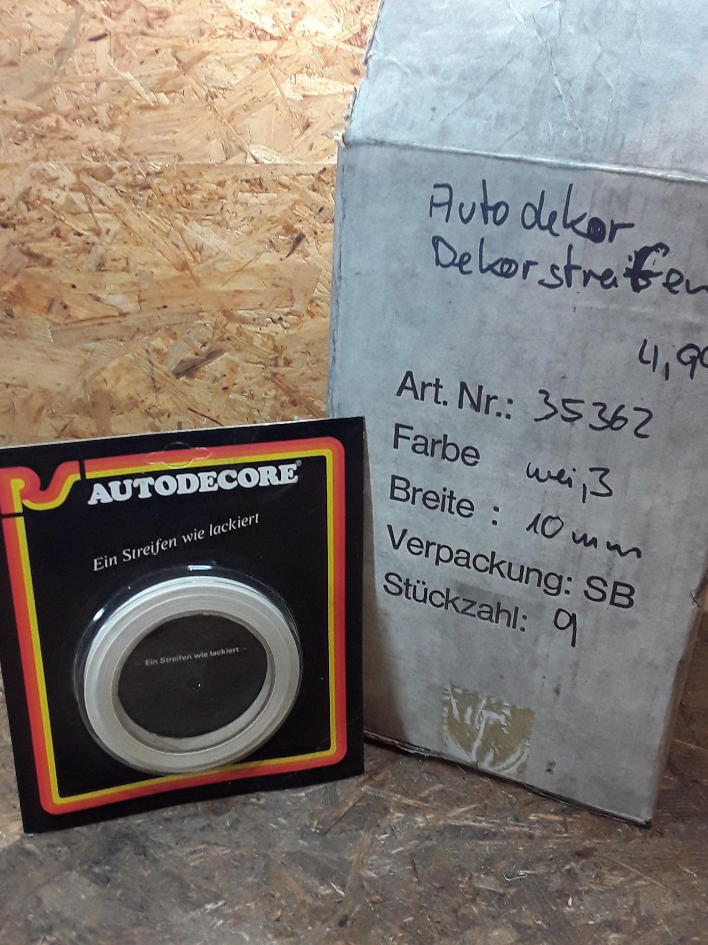 Dekorstreifen weiß,  100 Breite original Autodekor NEU