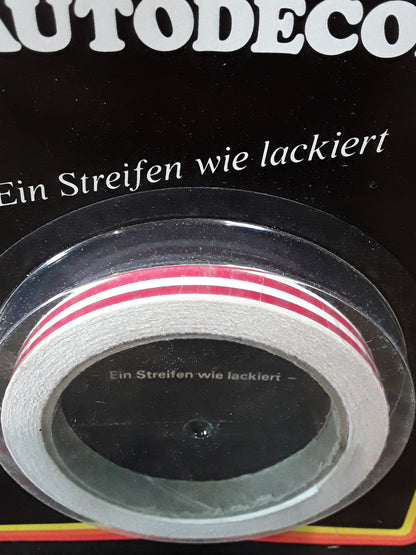 Diverse Fahrzeuge Dekorstreifen rot 10mm Breite original Autodekor NEU