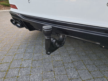 Maxton Diffusor Heck Ansatz für + Endschalldampfer Sportauspuff Attrappe Audi S6 / A6 S-Line C8