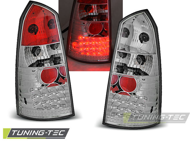 Tuning-Tec LED Rückleuchten für Ford Focus Mk1 Turnier 98-04 chrom