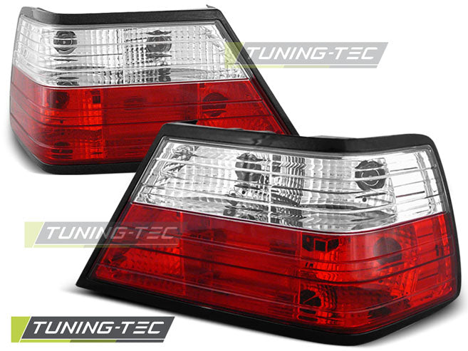 Tuning-Tec Rückleuchten für Mercedes Benz E-Klasse W124 85-95 rot/weiß