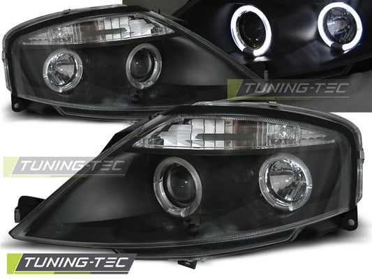 Tuning-Tec LED Angel Eyes Scheinwerfer für Citroen C3 02-09 schwarz