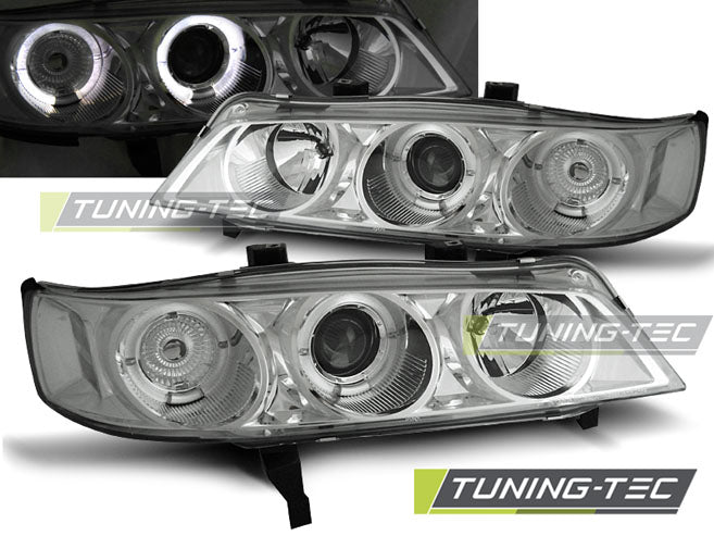Tuning-Tec LED Angel Eyes Scheinwerfer für Honda Accord 94-97 chrom