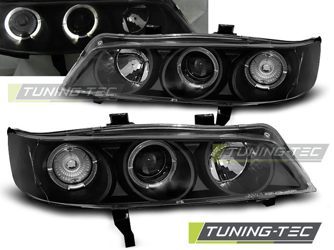Tuning-Tec LED Angel Eyes Scheinwerfer für Honda Accord 94-97 schwarz