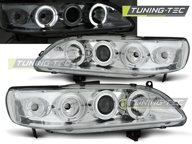 Tuning-Tec LED Angel Eyes Scheinwerfer für Honda Accord 98-02 chrom