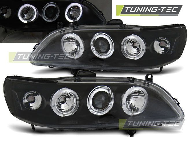 Tuning-Tec LED Angel Eyes Scheinwerfer für Honda Accord 98-02 schwarz
