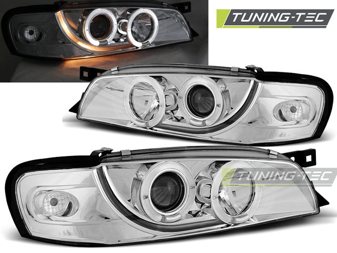 Tuning-Tec LED Angel Eyes Scheinwerfer für Subaru Impreza 1 93-00 chrom