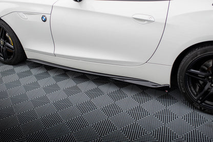 Maxton Seitenschweller Ansatz für BMW Z4 E89 schwarz Hochglanz