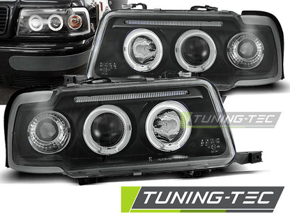 Tuning-Tec Angel Eyes Scheinwerfer für Audi 80 B4 91-96 schwarz