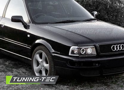 Tuning-Tec Angel Eyes Scheinwerfer für Audi 80 B4 91-96 schwarz