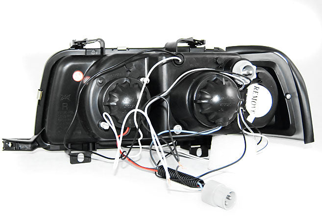 Tuning-Tec Angel Eyes Scheinwerfer für Audi 80 B4 91-96 schwarz