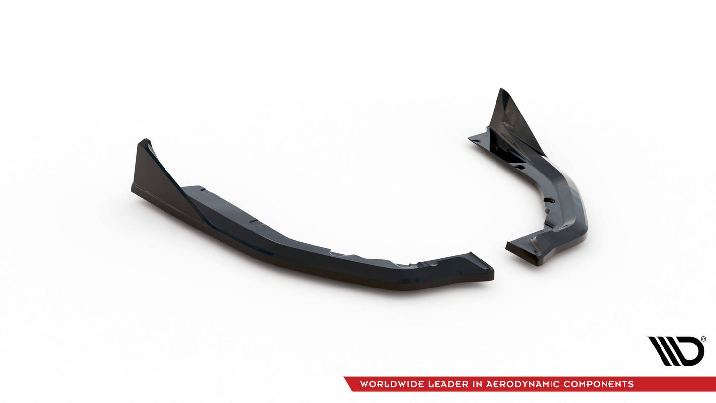 Maxton Heck Ansatz Flaps Diffusor V.3 für CSL Look BMW M4 G82 schwarz Hochglanz