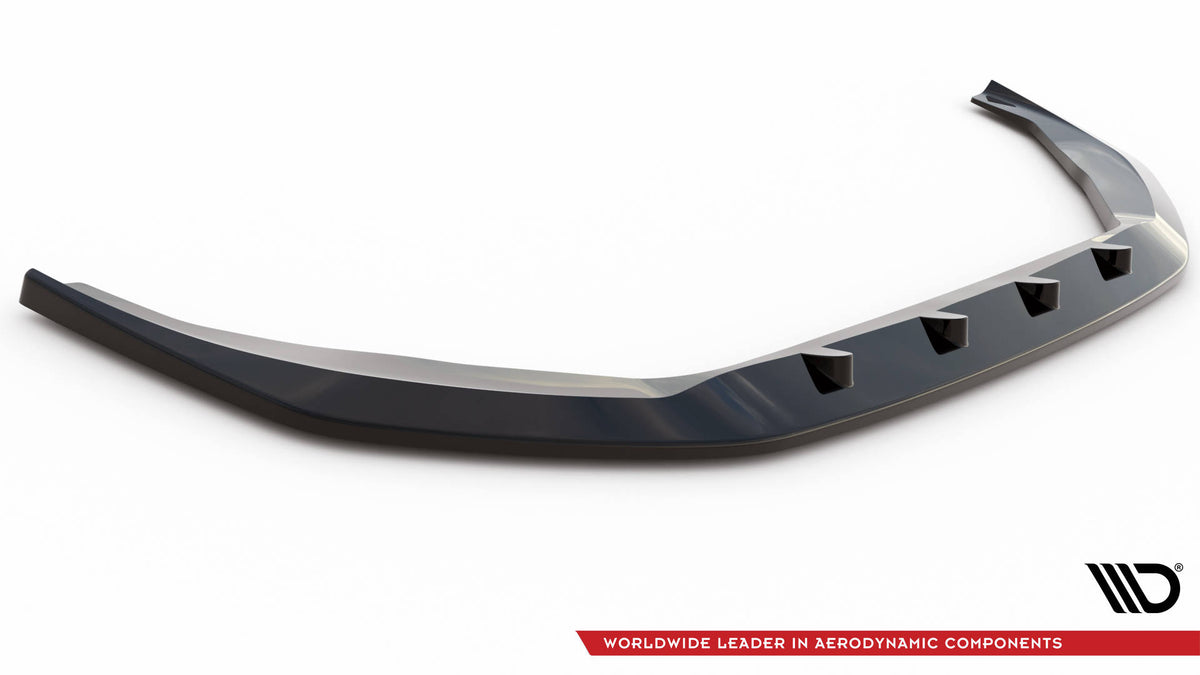 Maxton Front Ansatz V.2 für Audi S8 / A8 S-Line D5 schwarz Hochglanz
