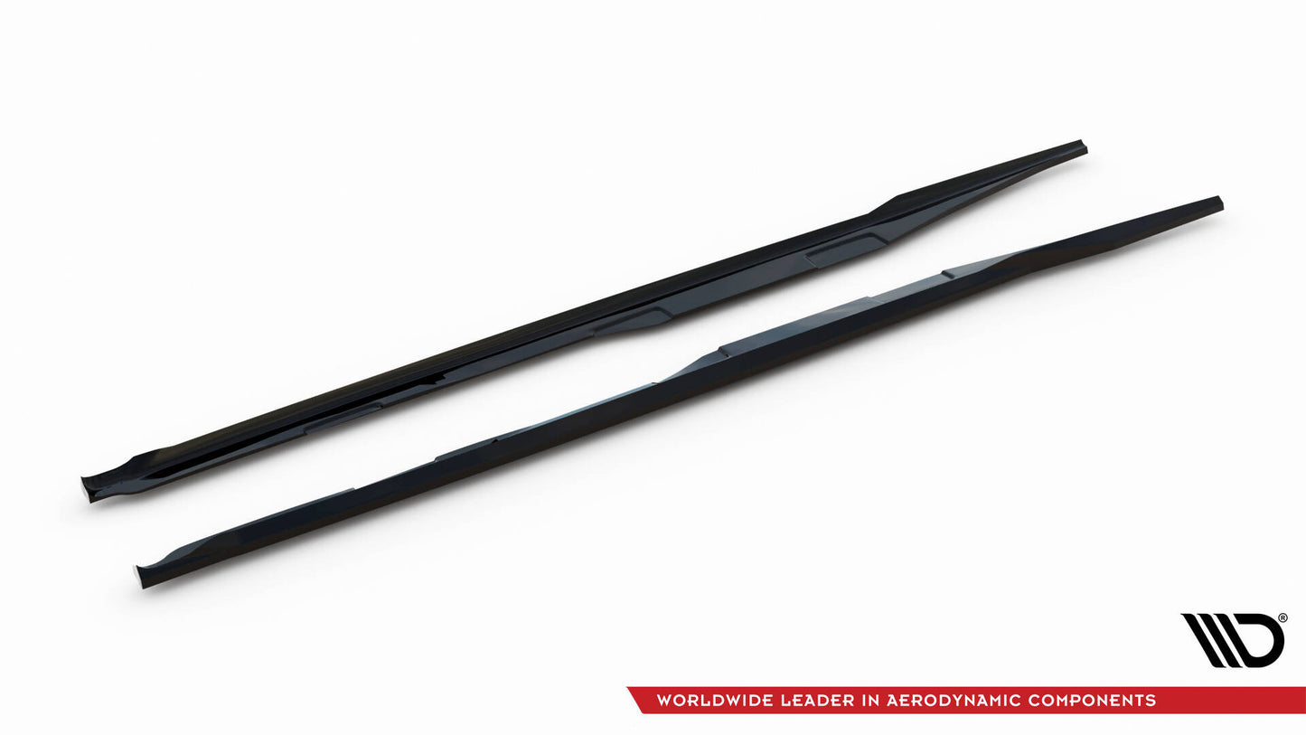 Maxton Seitenschweller Ansatz für Honda Civic SI Mk10 schwarz Hochglanz