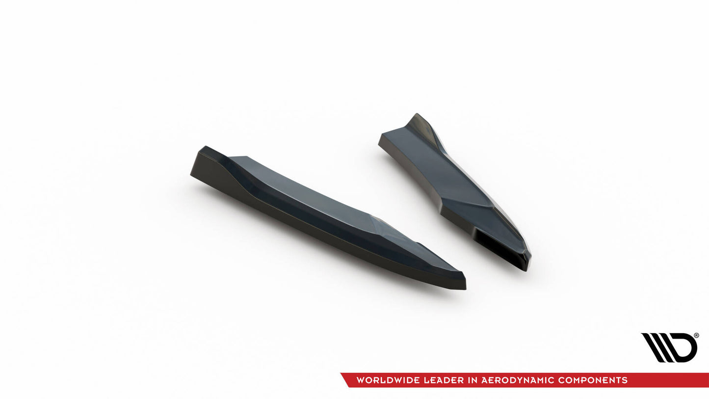 Maxton Heck Ansatz Flaps Diffusor V.2 für Audi S5 Coupe 8T Facelift schwarz Hochglanz