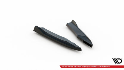 Maxton Heck Ansatz Flaps Diffusor V.2 für Audi S5 Coupe 8T Facelift schwarz Hochglanz