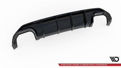 Maxton Diffusor Heck Ansatz für Audi S3 Sportback 8Y schwarz Hochglanz