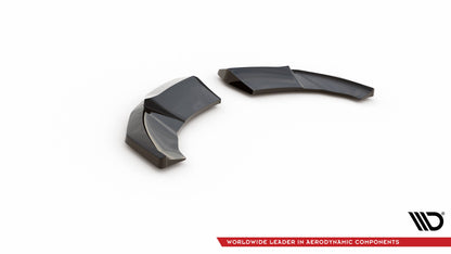 Maxton Heck Ansatz Flaps Diffusor V.1 für Audi TT S-Line 8S schwarz Hochglanz