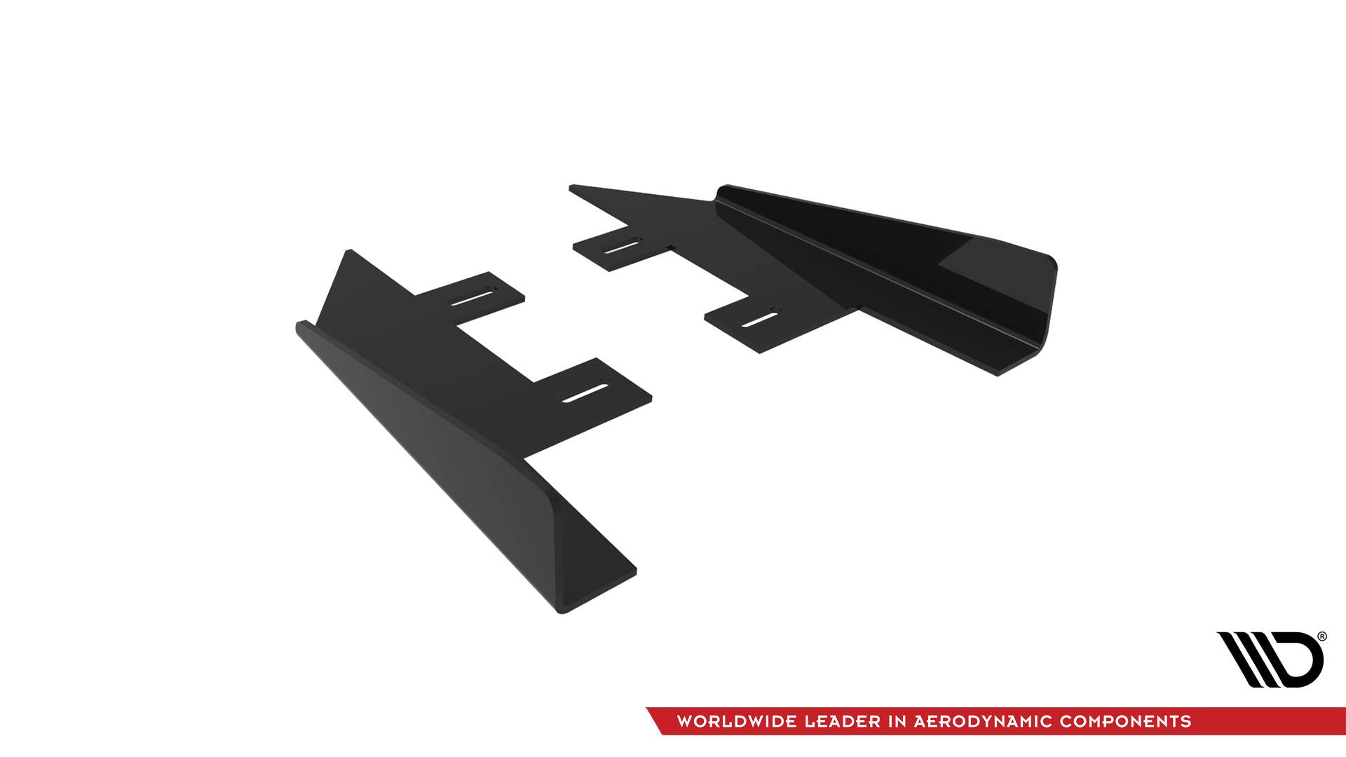 Maxton Hintere Seiten Flaps für Honda Civic Mk10 schwarz Hochglanz
