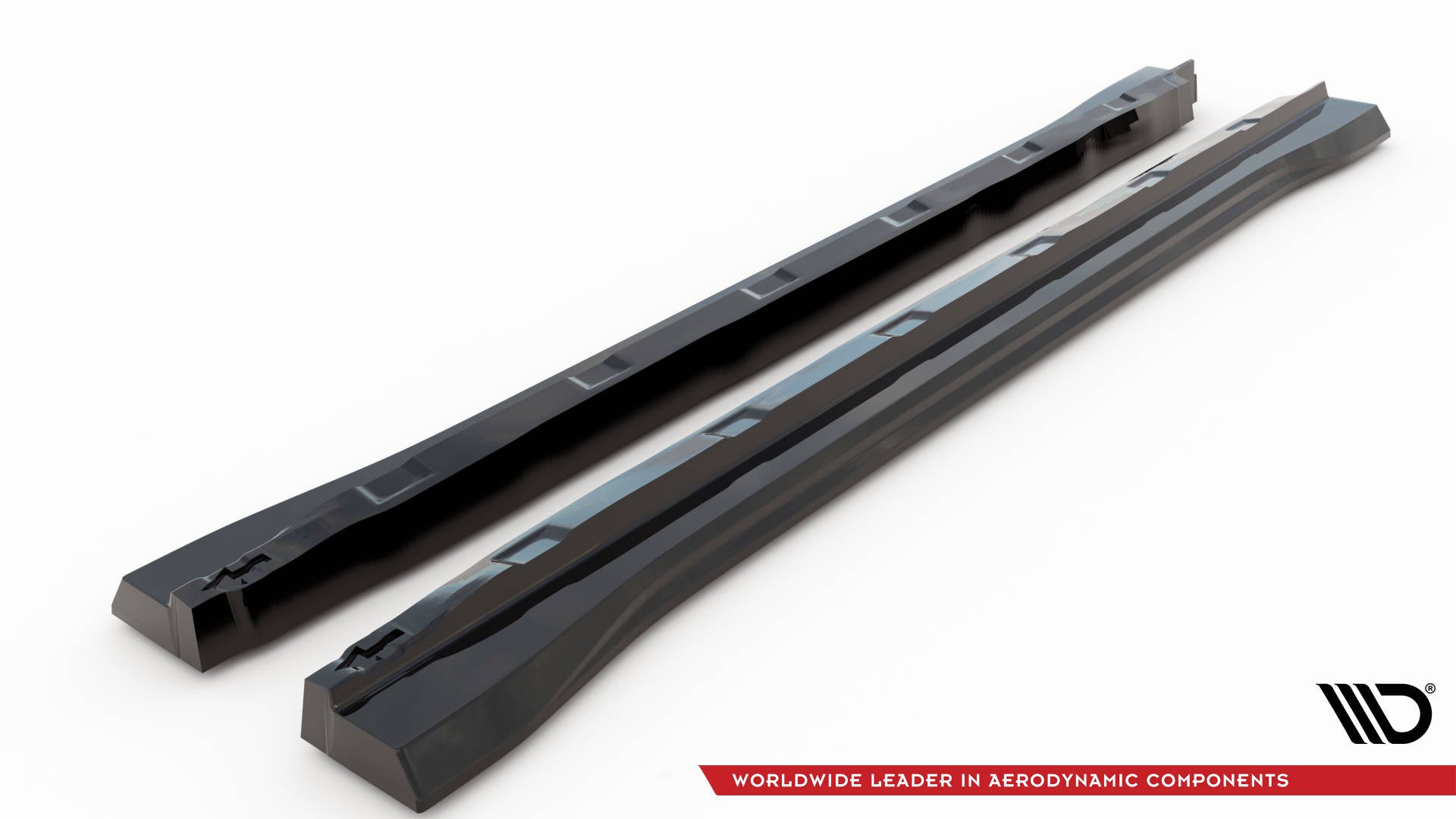 Maxton Seitenschweller Ansatz für Ford Edge Mk2 schwarz Hochglanz