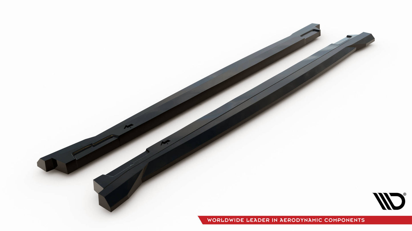 Maxton Seitenschweller Ansatz für Hyundai Tucson N-Line Mk4 schwarz Hochglanz