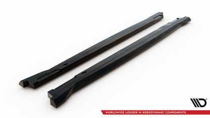 Maxton Seitenschweller Ansatz für Hyundai Tucson N-Line Mk4 schwarz Hochglanz