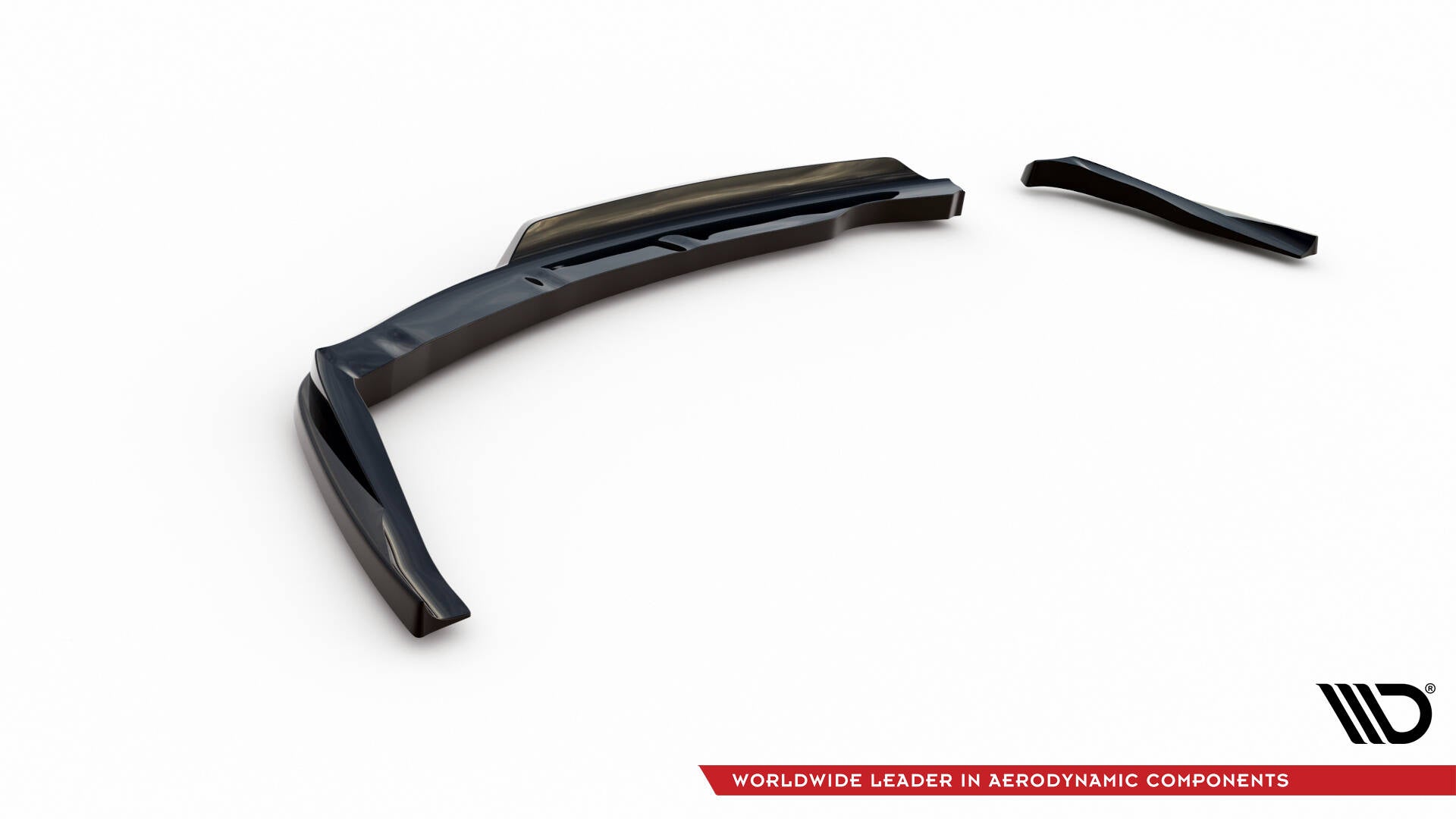 Maxton Mittlerer Diffusor Heck Ansatz DTM Look für BMW 1er M-Paket E87 Facelift schwarz Hochglanz
