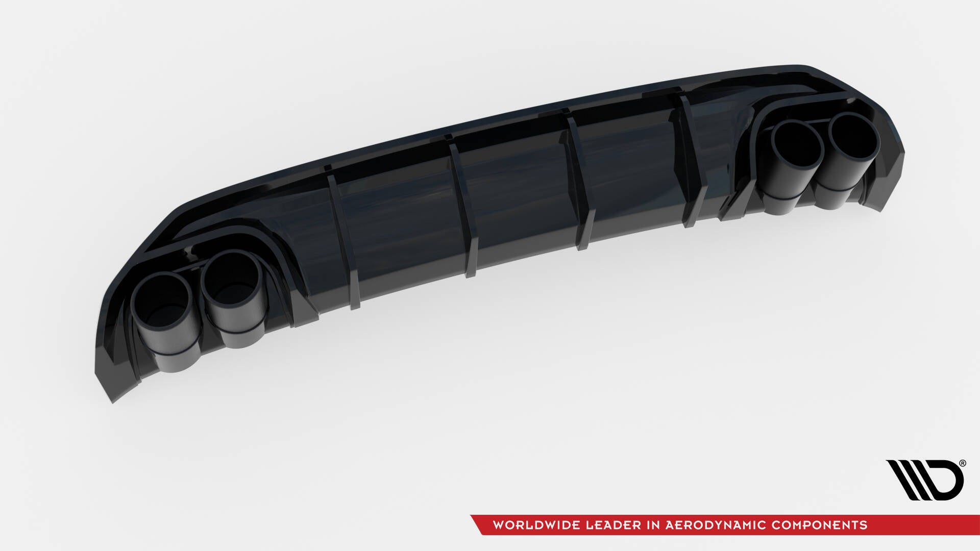 Maxton Diffusor Heck Ansatz für + Endschalldampfer Sportauspuff Attrappe Audi A3 S-Line Limousine 8Y