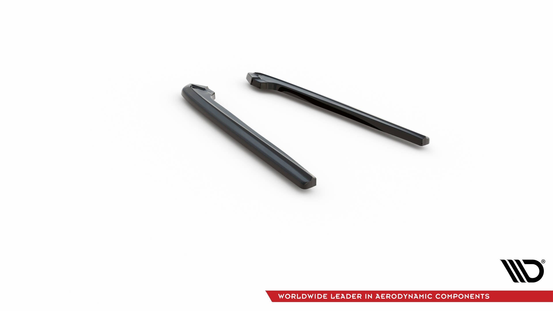 Maxton Heck Ansatz Flaps Diffusor für Ford Mustang Mk5 Facelift schwarz Hochglanz