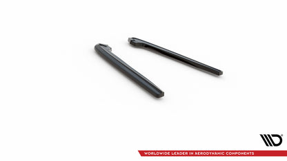 Maxton Heck Ansatz Flaps Diffusor für Ford Mustang Mk5 Facelift schwarz Hochglanz