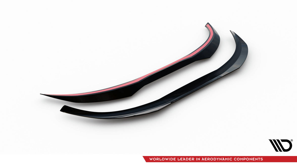 Maxton Spoiler CAP V.2 für Ford Focus Kombi ST-Line Mk4 schwarz Hochglanz