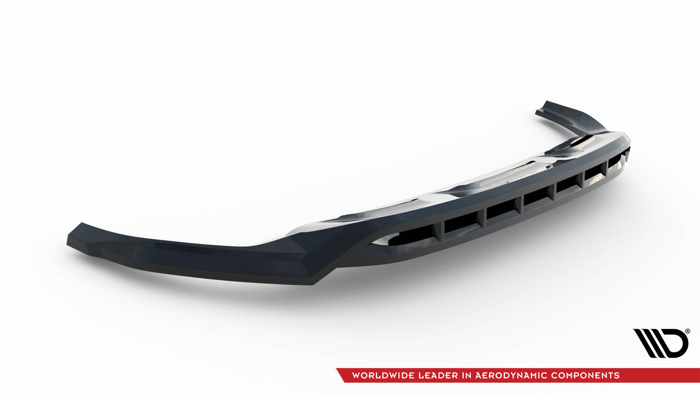 Maxton Front Ansatz V.2 für Audi SQ8 / Q8 S-Line Mk1 schwarz Hochglanz