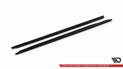 Maxton Seitenschweller Ansatz für BMW 7 G11 Facelift schwarz Hochglanz