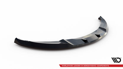 Maxton Front Ansatz V.2 für BMW 1er M-Paket E82 schwarz Hochglanz