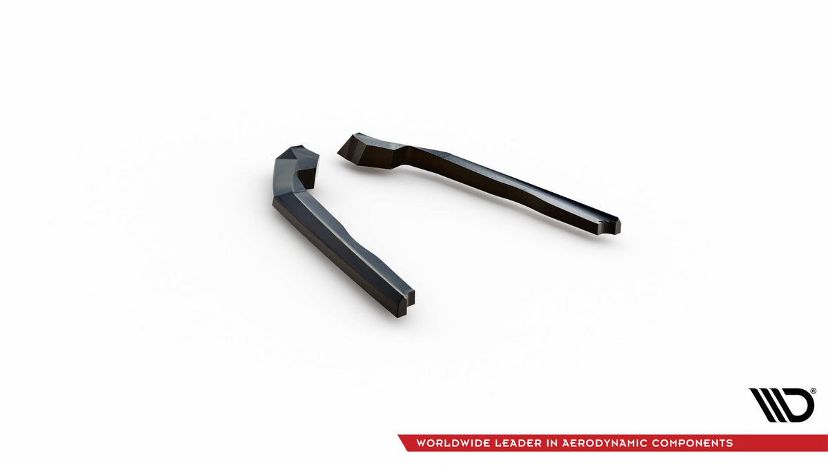 Maxton Heck Ansatz Flaps Diffusor V.1 für BMW 2 Coupe G42 schwarz Hochglanz