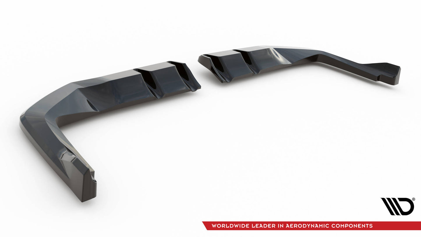 Maxton Mittlerer Diffusor Heck Ansatz DTM Look für V.2 Honda Civic Type-R Mk 11 schwarz Hochglanz