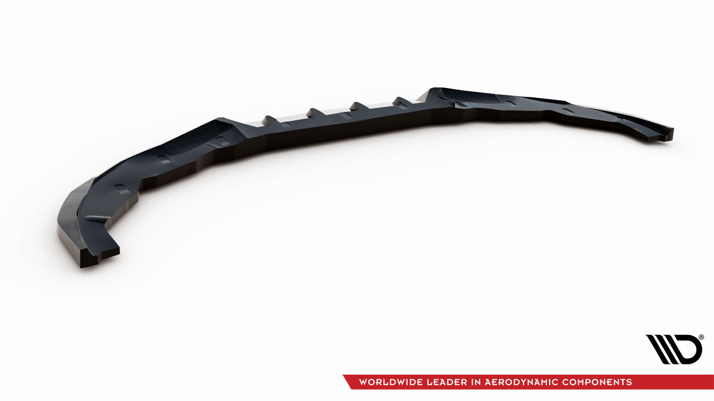 Maxton Front Ansatz V.2 für BMW 2 Coupe M-Paket / M240i G42 schwarz Hochglanz