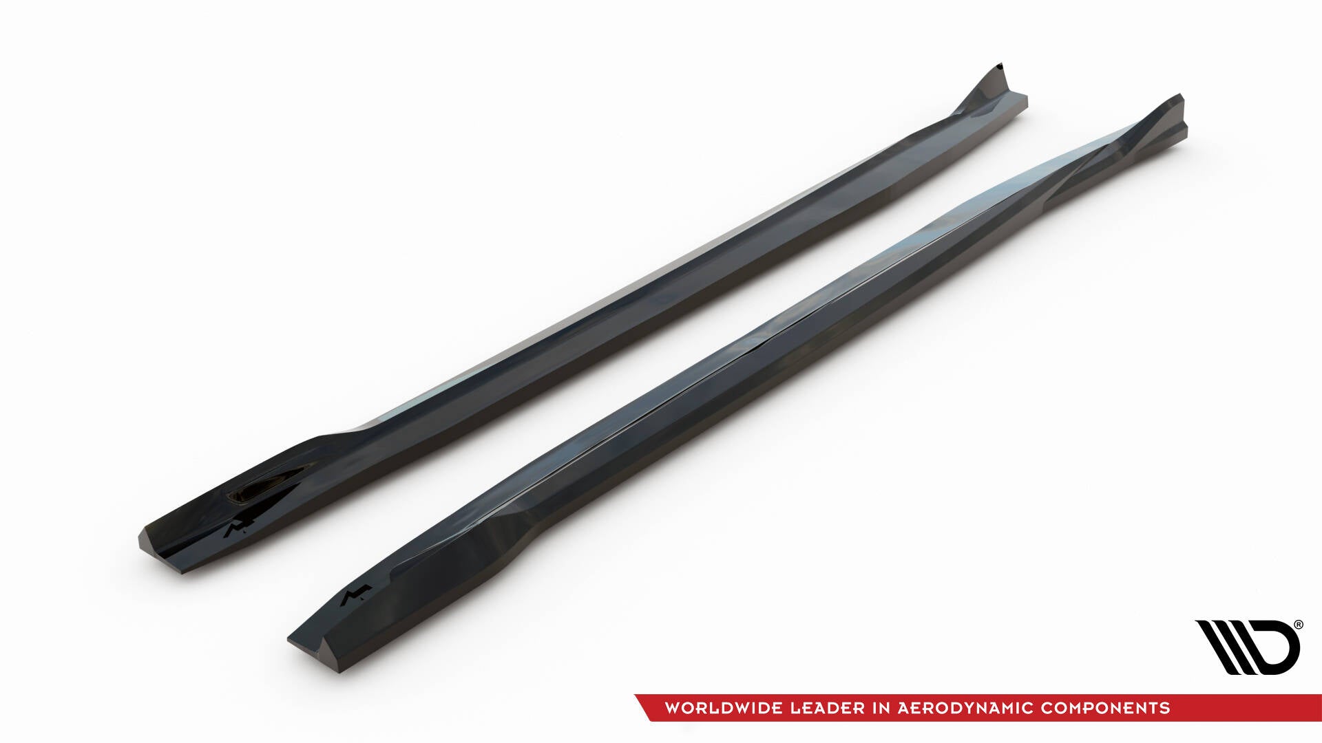Maxton Seitenschweller Ansatz für BMW X5 M F95 Facelift schwarz Hochglanz