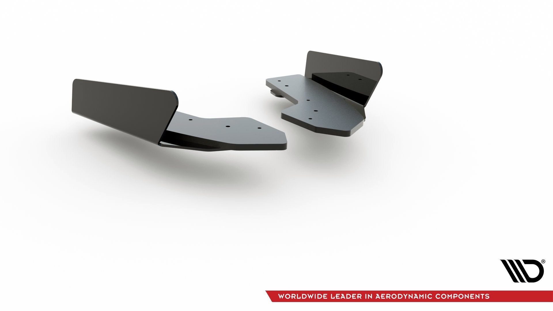 Maxton Robuste Racing Heck Ansatz Flaps Diffusor +Flaps für Audi RS3 8V Sportback schwarz Hochglanz