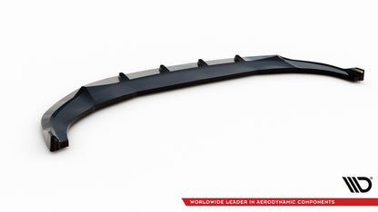 Maxton Front Ansatz V.1 für Audi Q3 S-Line F3 schwarz Hochglanz