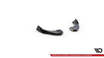Maxton Heck Ansatz Flaps Diffusor V.2 für Hyundai Kona Mk1 schwarz Hochglanz