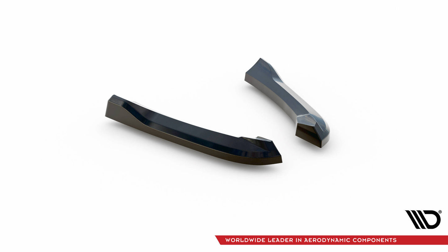 Maxton Heck Ansatz Flaps Diffusor V.1 für Audi S5 / A5 S-Line Coupe / Cabriolet 8T schwarz Hochglanz