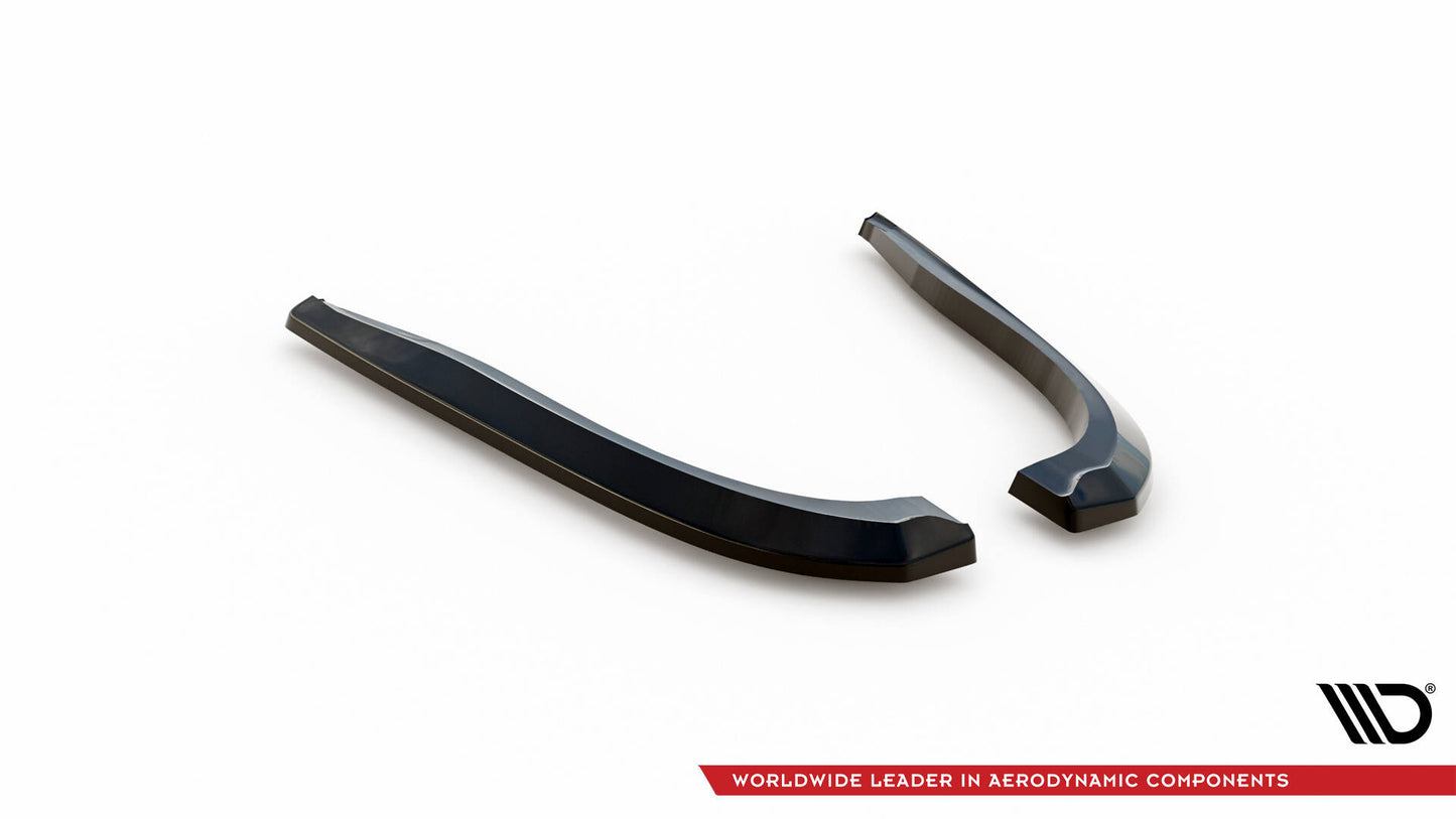 Maxton Heck Ansatz Flaps Diffusor V.2 für Infiniti Q50 S Mk1 schwarz Hochglanz